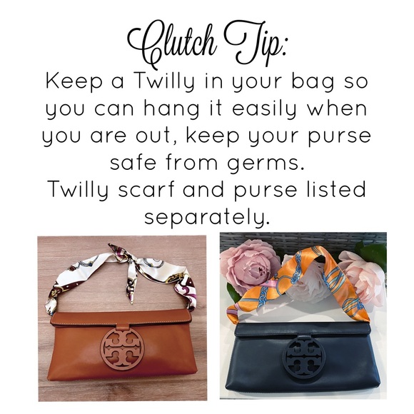 -HP- Tory Burch Miller Clutch Leather - Picture 3 of 5